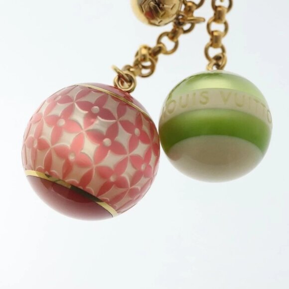 LOUIS VUITTON Bijoux Sac Mini Lin Croisette Charm Gold M95506 LV Auth 134900 - Picture 7 of 9